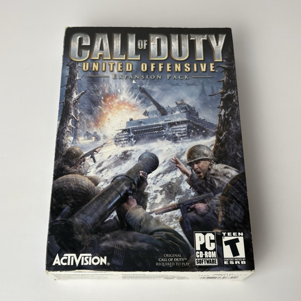 Call of Duty: United Offensive Expansion Pack – PC CD-ROM Video Game Big Box Set